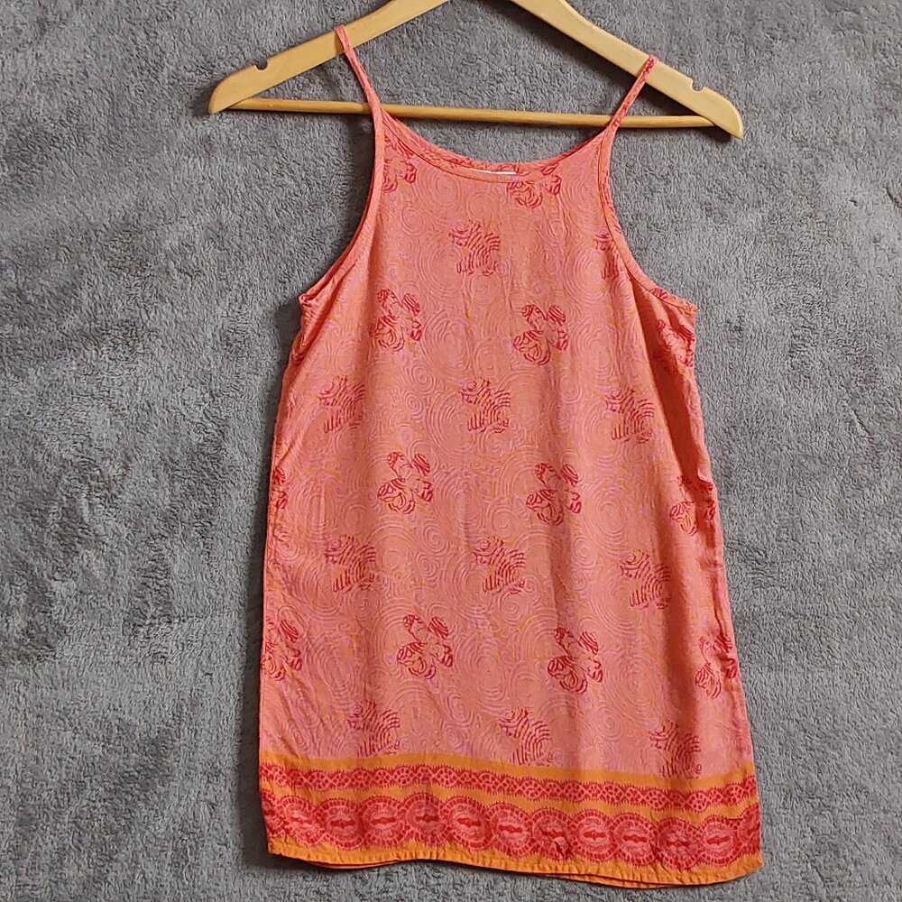 Vintage Sand N Sun Orange Sun Dress Girls Size 7/8